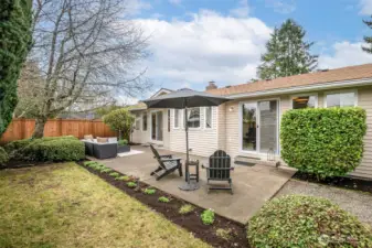 Plenty of room for outdoor entertaining.