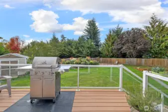 Deck of dining area.