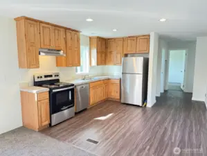 Spacious open kitchen