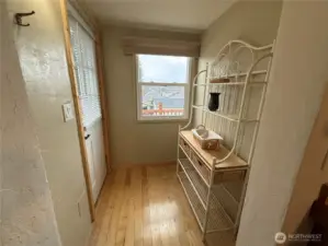 Side entrance to main level Primary bedroom