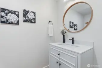 Beautiful 1/2 bath on main level