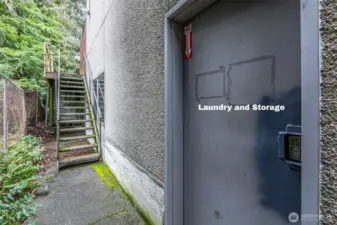 Laundry room! Code needed for access.