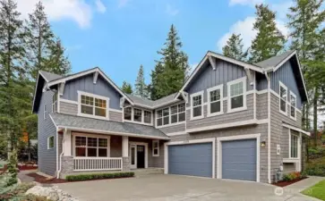 Chinook Floorplan. Pictures depict a previously built home similar to the home going to be built on this lot. Floor plans, Elevations, colors, upgrades & materials may be different.