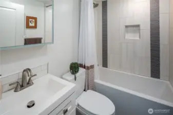 New addition full bathroom in basement
