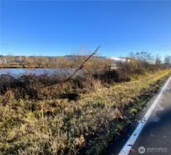 Waterfront across the road from property