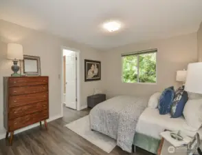 Primary bedroom with its own ensuite.
