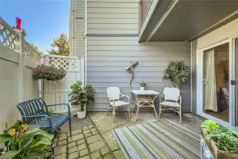 Large patio