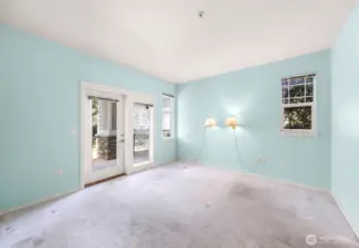 French doors leading out to the patio