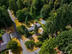 Beautiful corner lot with tons of space for privacy!