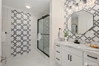 Lower level bathroom