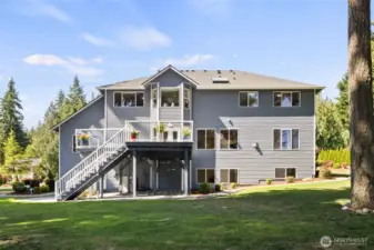 Large backyard