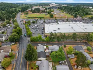 Aerial View 1640 South Stevens Street, Tacoma WA 98405 Looking South
