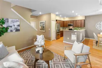 This home features 9 foot ceilings adding to the experience of light and space