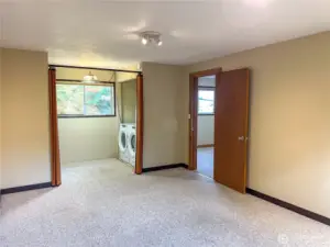 Huge room and storage plus W/D