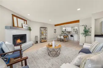 Dining area with breakfast bar seating. Perfect for entertaining.