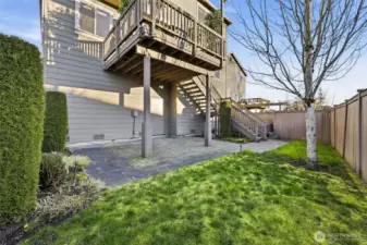 Ample storage below house for tools and outdoor equipment!