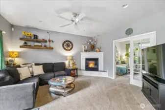 Living Room w/Fireplace