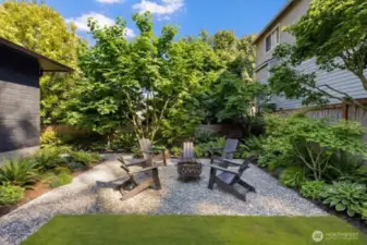 Large backyard