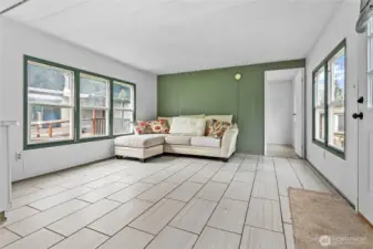 Spacious living room.