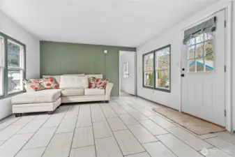 Room for a dining area.