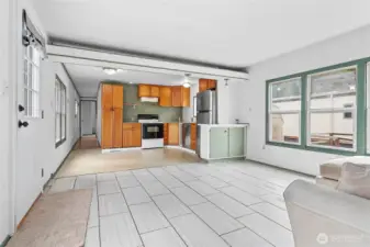 Open concept living.