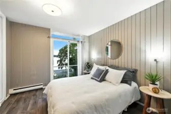 Guest Bedroom on 2nd floor with staging.