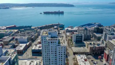 Arbor Place Building and Puget Sound