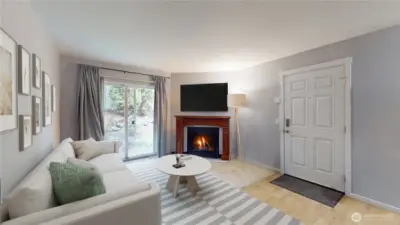 Virtually staged. Actual furniture/decor virtually removed