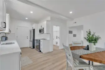 dining room/kitchen. laundry room