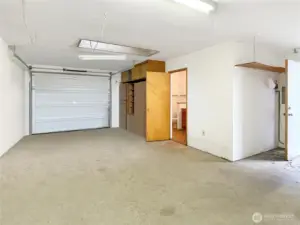 Detached garage virtually removed items