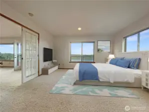 virtually staged living/dining/Kitchen