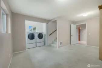 The main level has a large utility closet with a water view!