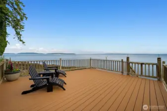 The lower deck is the ideal spot to relax, commune with nature, and watch as sea life and sails go by.
