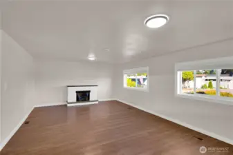 Spacious living area with plenty of room to relax or entertain.