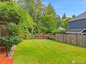 Fenced yard
