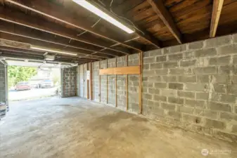 Extra large one car garage