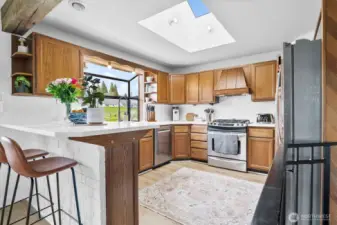 Entertain your guests in this beautiful open kitchen.