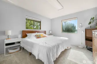 Main floor bedroom, light and bright