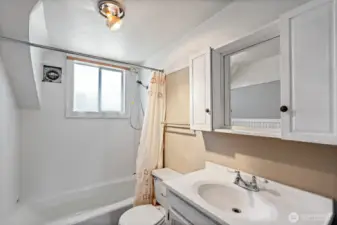 Full bathroom upstairs