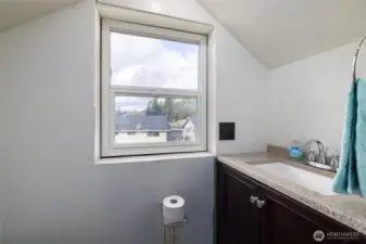 Upstairs half-bath added as part of extensive remodel in 2020