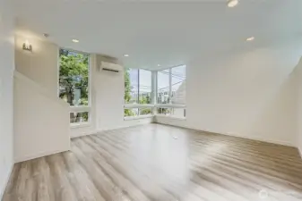 Open living room and entertaining space