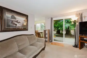 Living room with view