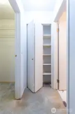 Primary bedroom with walk-in closet and en-suite bath