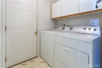 Utility/laundry room off of garage