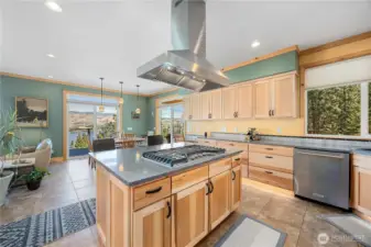 Notice the toe kick lighting. This space is very well laid out