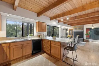 Open concept kitchen