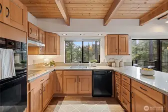 Updated kitchen with new appliances