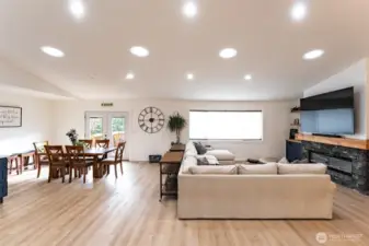 Living area is open to the kitchen, perfect for entertaining