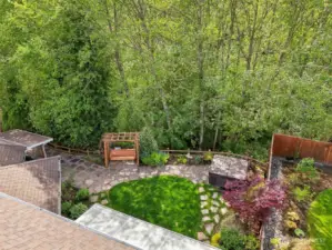 Private backyard