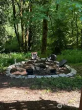 Fire Pit near back patio